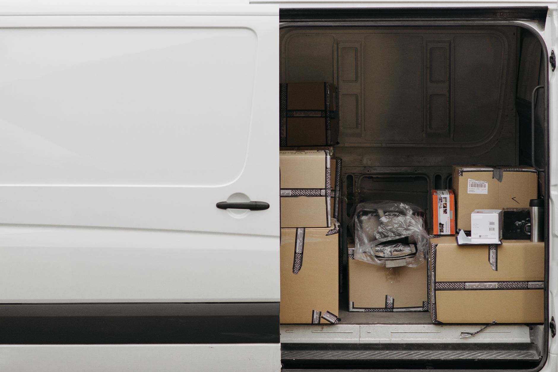 climate controlled pet transport van highway loading ramp
