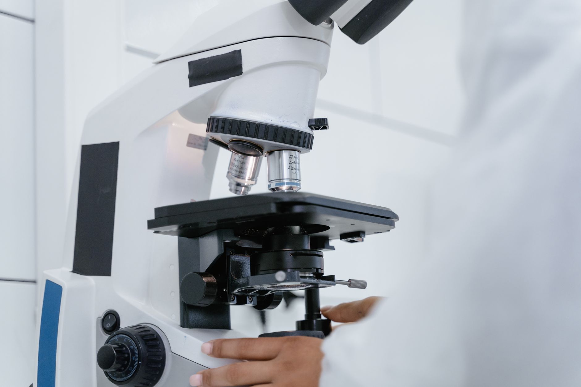veterinary pathologist fluorescence microscope brain smear lab