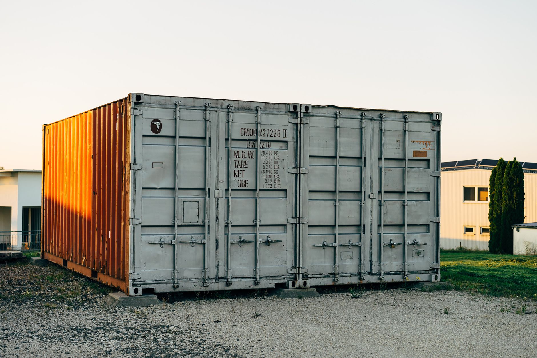 dog crate at airport cargo quarantine facility