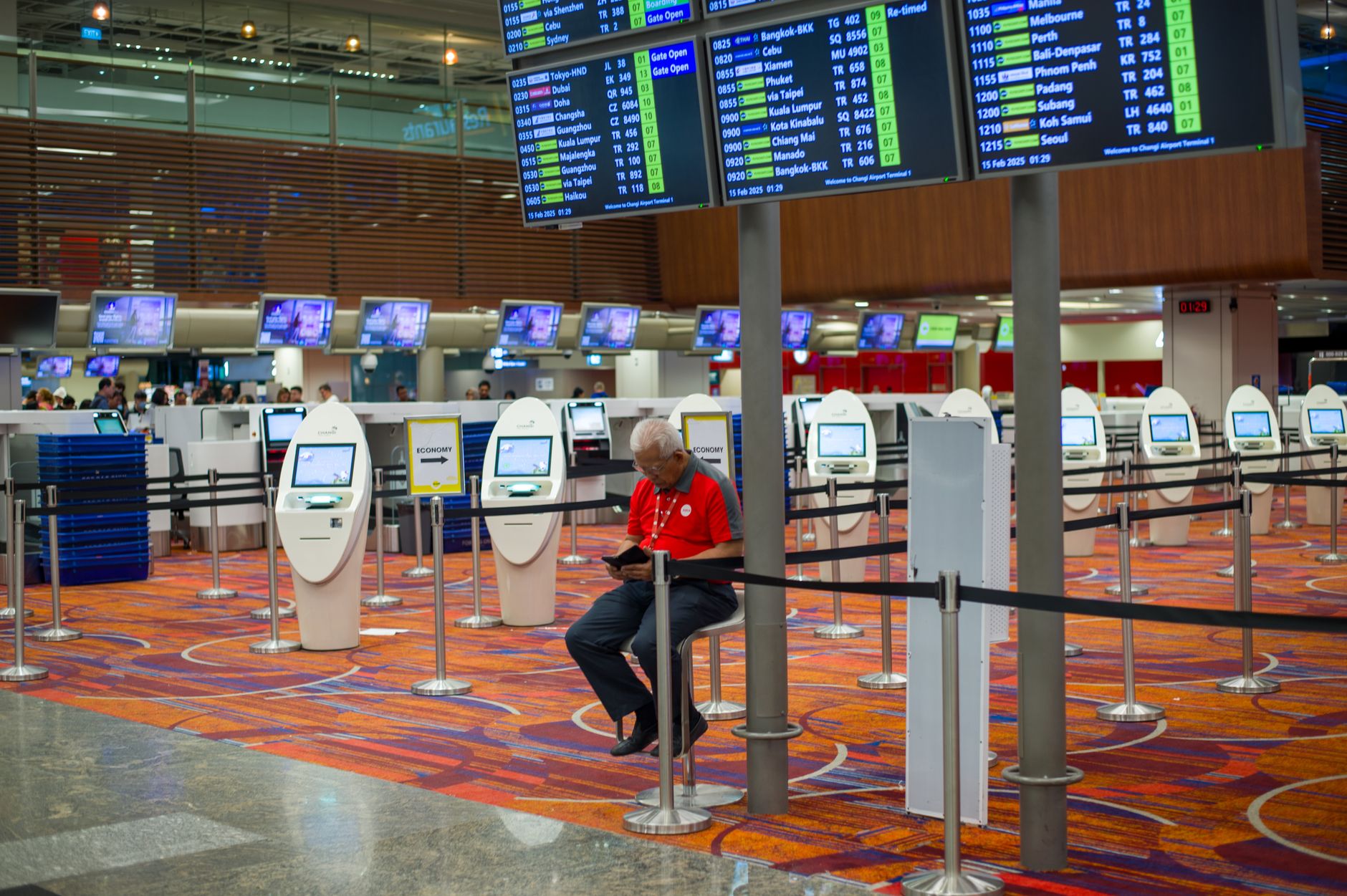 passenger checking soft-sided cat carrier at airport ticket counter