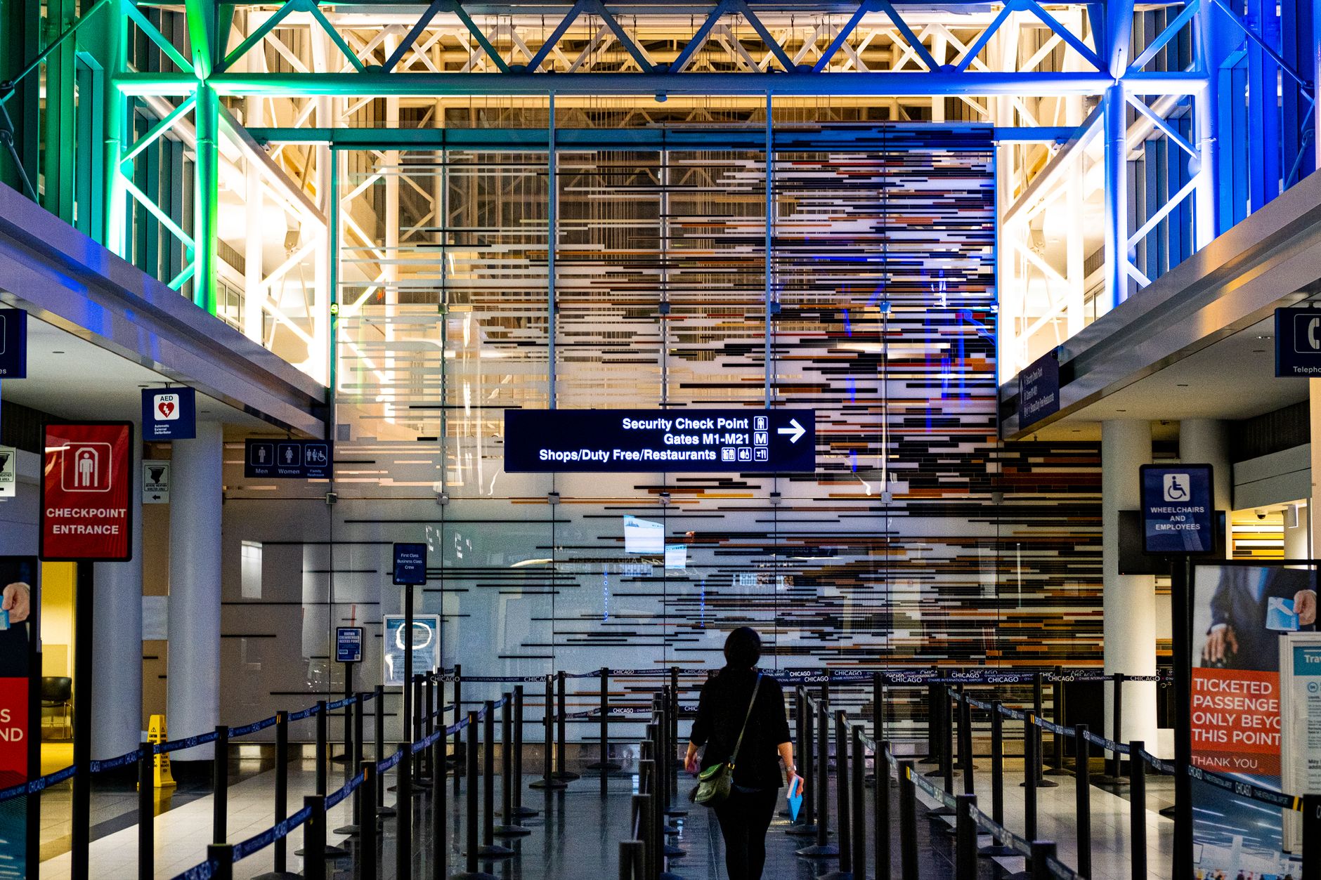 passenger holding cat TSA airport security checkpoint screening